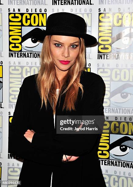 Actress Lauren German attends the "Lucifer" press room during Comic-Con International 2015 at the Hilton Bayfront on July 10, 2015 in San Diego,...