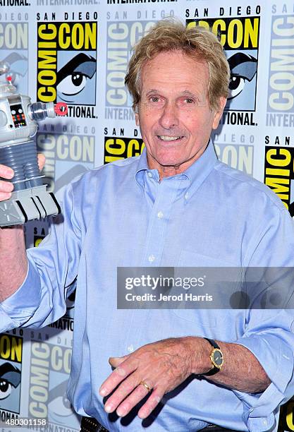 Actor Mark Goddard attends "Lost In Space" Press Room during Comic-Con International 2015 at Hilton Bayfront on July 10, 2015 in San Diego,...