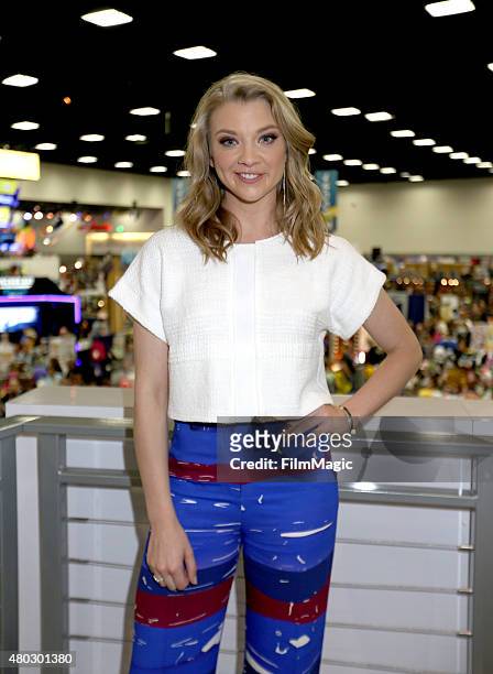 Actress Natalie Dormer poses at the "Game Of Thrones" autograph signing during Comic-Con International 2015 at the San Diego Convention Center on...