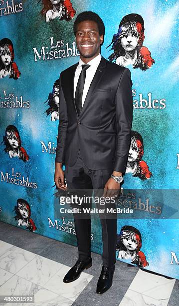 Kyle Scatliffe attends the Broadway Opening Night After Party Reception for "Les Miserables" at The Imperial Theater on March 23, 2014 in New York...