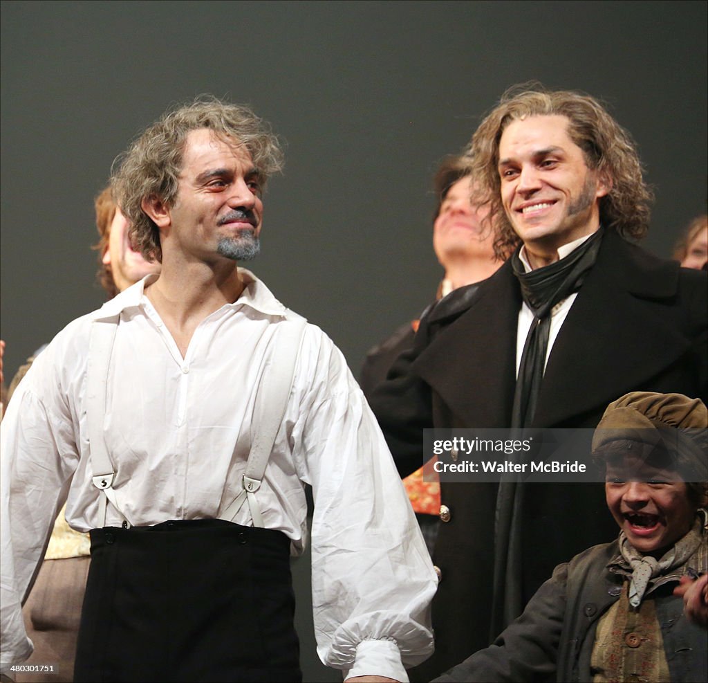 Ramin Karimloo Will Swenson And Gaten Matarazzo During The Broadway ramin-karimloo-will-swenson-and-gaten-matarazzo-during-the-broadway
