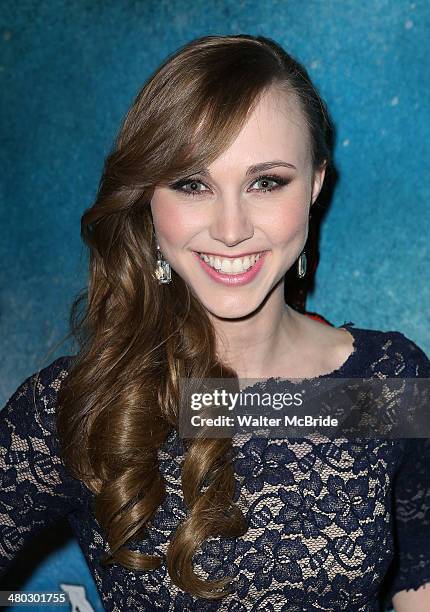 Samantha Hill attends the Broadway Opening Night After Party Reception for "Les Miserables" at The Imperial Theater on March 23, 2014 in New York...