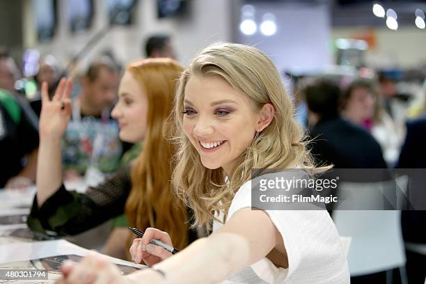 Actress Natalie Dormer at the "Game Of Thrones" autograph signing during Comic-Con International 2015 at the San Diego Convention Center on July 10,...