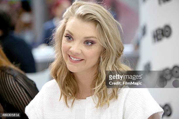 Actress Natalie Dormer at the "Game Of Thrones" autograph signing during Comic-Con International 2015 at the San Diego Convention Center on July 10,...
