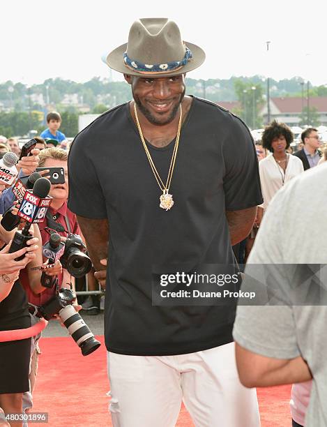 Lebron James attends a screening of "Trainwreck" at Montrose Stadium 12 on July 10, 2015 in Akron, Ohio.