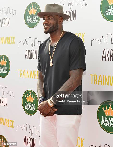 Lebron James attends a screening of "Trainwreck" at Montrose Stadium 12 on July 10, 2015 in Akron, Ohio.