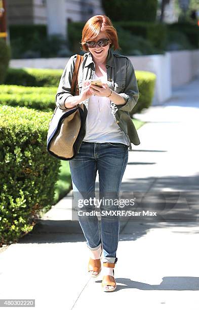 Actress Alyson Hannigan is seen on July 10, 2015 in Los Angeles, California.