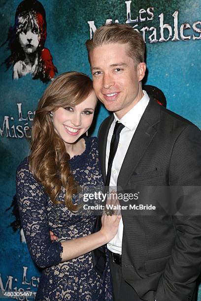 Samantha Hill attends the Broadway Opening Night After Party Reception for "Les Miserables" at The Imperial Theater on March 23, 2014 in New York...