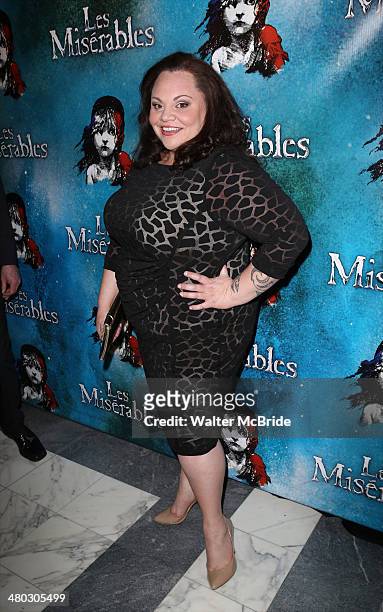 Keala Settle attends the Broadway Opening Night After Party Reception for "Les Miserables" at The Imperial Theater on March 23, 2014 in New York City.
