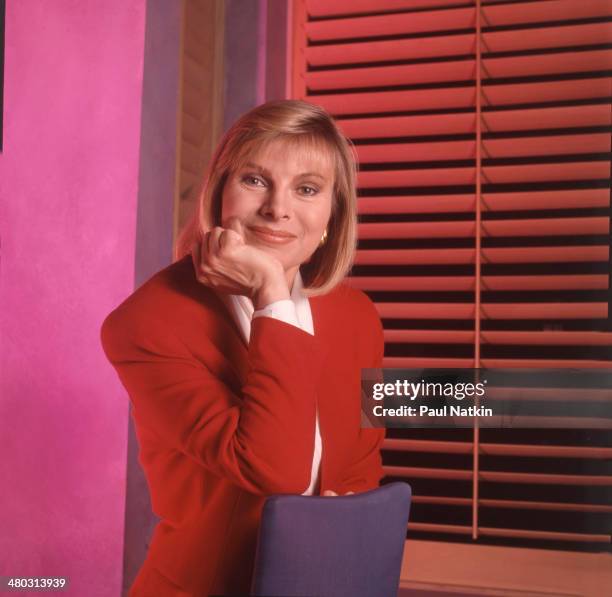 Portrait of television host Jenny Jones, Chicago, Illinois, September 6, 1991.