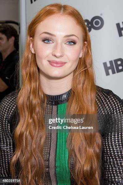 Actress Sophie Turner attends a fan signing for 'Game of Thrones