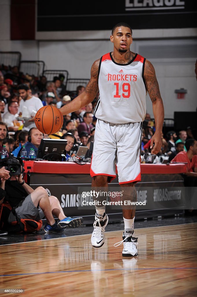 Glen Rice of the Houston Rockets dribbles the ball against NBA... News ...