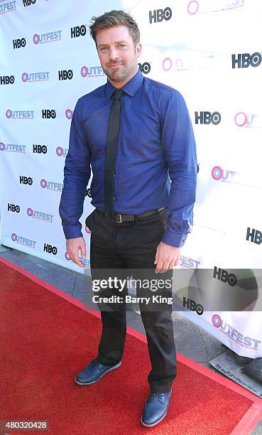 Actor Houston Rhines arrives at the Premiere of IFC's 'Jenny's Wedding' at 2015 Outfest Los Angeles LGBT Film Festival at Director's Guild Of America...