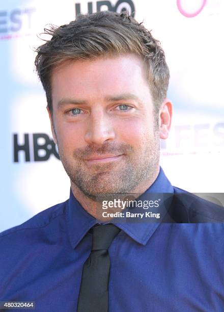 Actor Houston Rhines arrives at the Premiere of IFC's 'Jenny's Wedding' at 2015 Outfest Los Angeles LGBT Film Festival at Director's Guild Of America...