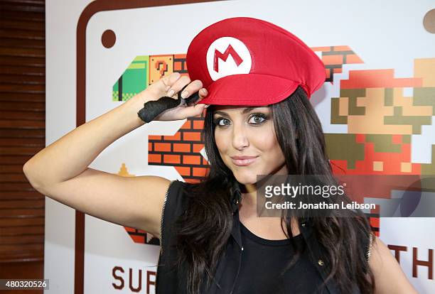 Actress Cassie Scerbo attends The Nintendo Lounge on the TV Guide Magazine yacht during Comic-Con International 2015 on July 10, 2015 in San Diego,...