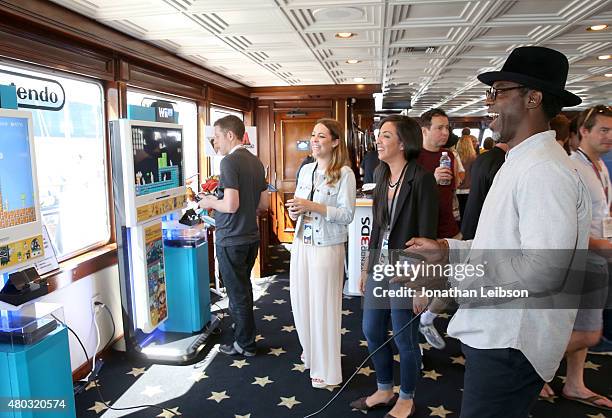 Actor Isaiah Washington attends The Nintendo Lounge on the TV Guide Magazine yacht during Comic-Con International 2015 on July 10, 2015 in San Diego,...