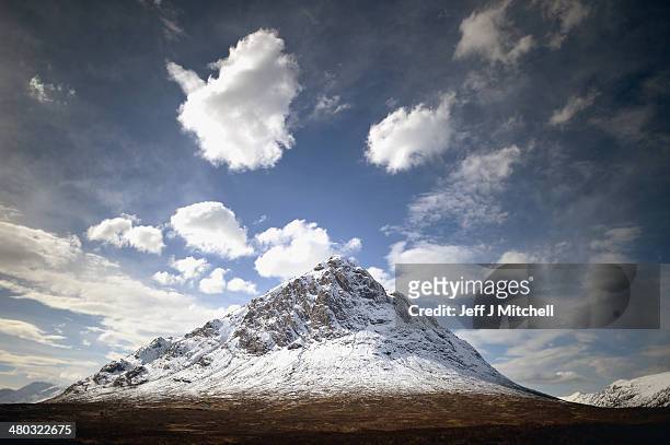 View of Buachaille Etive Mor in Glen Coe on March 24, 2014 in Glen Coe, Scotland. A referendum on whether Scotland should be an independent country...