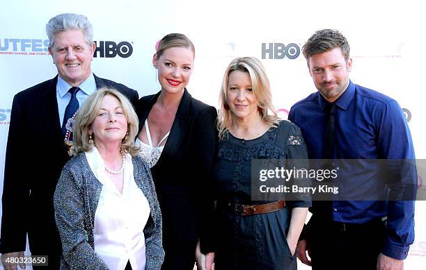 Actor Sam McMurray, Writer/director Mary Agnes Donoghue, actress Katherine Heigl, actress Linda Emond and actor Houston Rhines arrive at the Premiere...