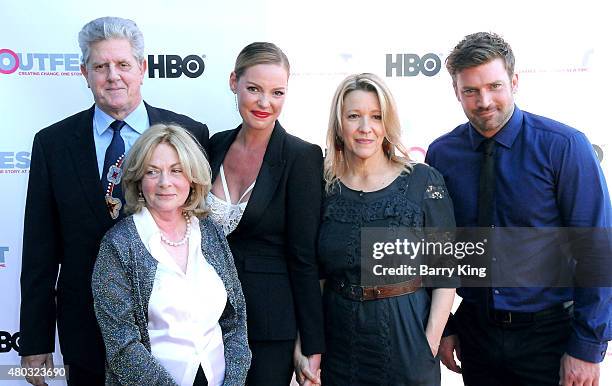 Actor Sam McMurray, Writer/director Mary Agnes Donoghue, actress Katherine Heigl, actress Linda Emond and actor Houston Rhines arrive at the Premiere...