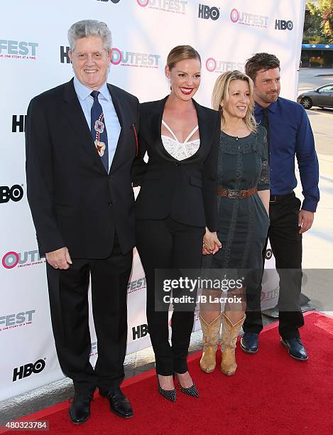 Sam McMurray, Katherine Heigl, Linda Emond and Houston Rhines attend the Premiere of IFC's 'Jenny's Wedding' at 2015 Outfest Los Angeles LGBT Film...