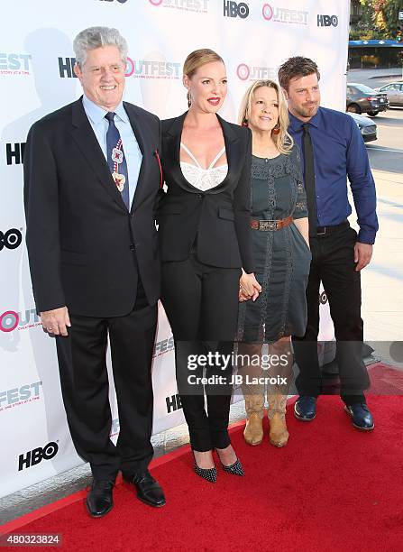 Sam McMurray, Katherine Heigl, Linda Emond and Houston Rhines attend the Premiere of IFC's 'Jenny's Wedding' at 2015 Outfest Los Angeles LGBT Film...