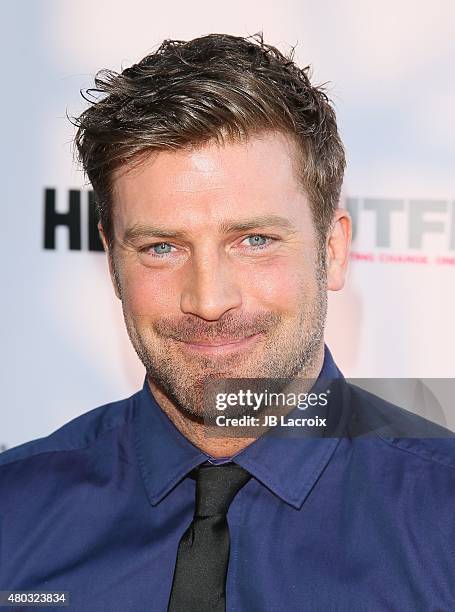 Houston Rhines attends the Premiere of IFC's 'Jenny's Wedding' at 2015 Outfest Los Angeles LGBT Film Festival at Director's Guild Of America on July...