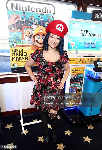 Actress Jodelle Ferland attends The Nintendo Lounge on the TV Guide Magazine yacht during Comic-Con International 2015 on July 10, 2015 in San Diego,...