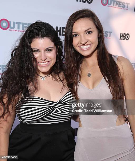 Bria Kam and Chrissy Chambers attend the premiere of IFC Film's "Jenny's Wedding" at 2015 Outfest Los Angeles LGBT Film Festival at Director's Guild...