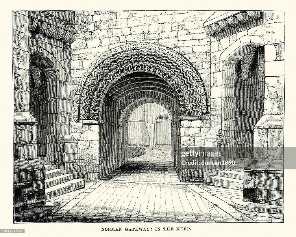 Alnwick Castle - Norman Gateway in the Keep