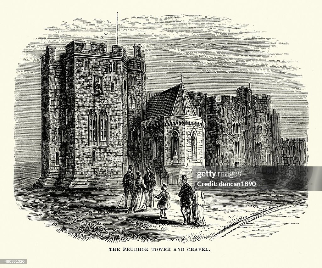 Alnwick Castle - Prudhoe Tower and Chapel