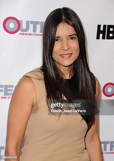 Actress Patricia Velasquez attends the opening night gala of "Tig" at the 2015 Outfest Los Angeles LGBT film festival at Orpheum Theatre on July 9,...