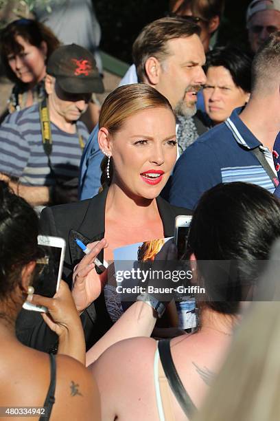 Katherine Heigl is seen on July 10, 2015 in Los Angeles, California.