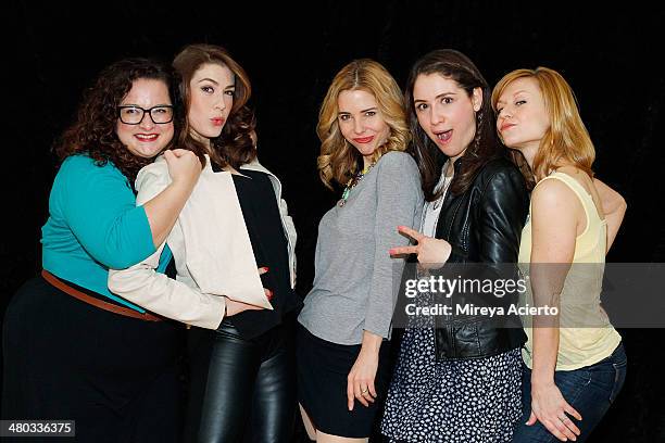 Actresses Dierdre Friel, Kate Loprest, Kerry Butler, Allison Strong and Megan Sikora attend the "Under My Skin" Cast Meet & Greet on March 24, 2014...