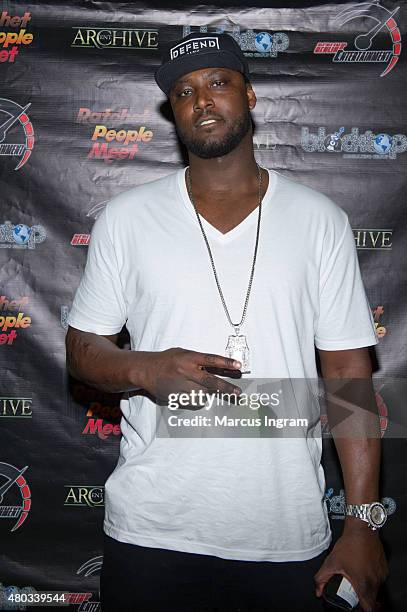 Player Kwame Brown attends Ratchet People Meet present Socially Profiled at Rialto Center for the Arts on July 10, 2015 in Atlanta, Georgia.