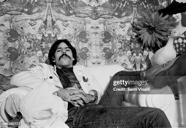 Painter Peter Max posing for a photo on October 10, 1967 in New York, New York.