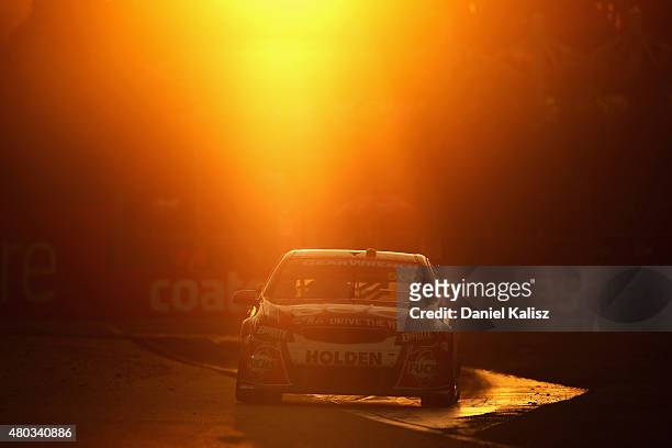 Jason Bright drives the Brad Jones Racing Holden VF Commodore during race 16 for the Townsville 400 which is round six of the V8 Supercar...