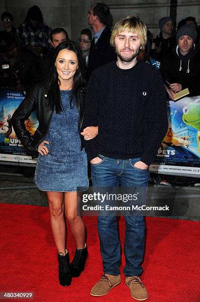 James Buckley and Clair Meek attend the VIP screening of "The Muppets Most Wanted" at The Curzon Mayfair on March 24, 2014 in London, England.