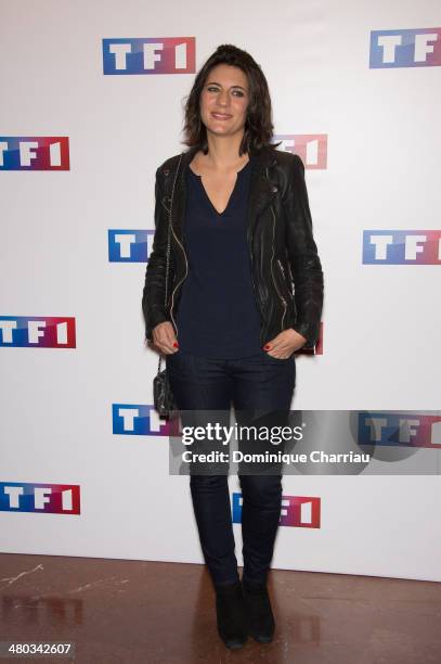 Estelle Denis attends the 'Ce Soir Je Vais Tuer L'Assassin De Mon Fils' Paris Premiere at Cinema Elysee Biarritz on March 24, 2014 in Paris, France.