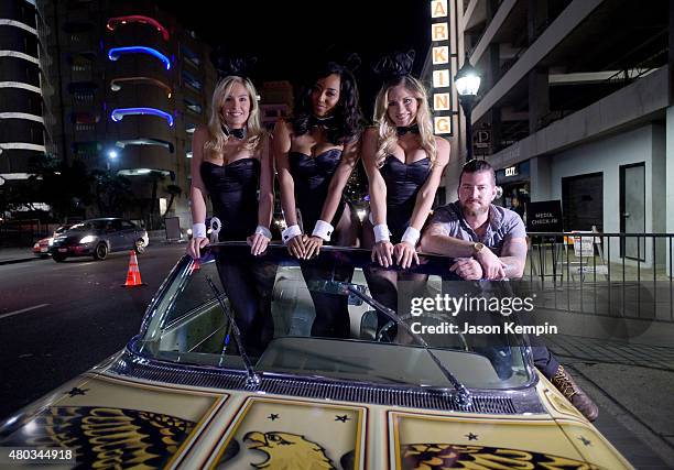 Miss February 2008 Michelle McLaughlin, Miss July 2000 Neferteri Shepherd, Miss October 2013 Carly Lauren and Sailor Jerry’s Paul Monahan attend...