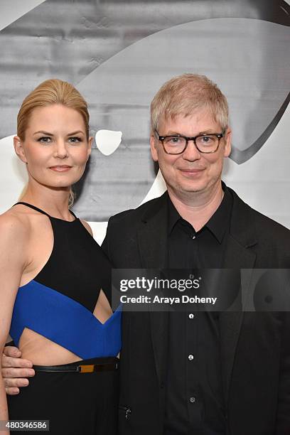 Jennifer Morrison and Chris Peters attend the Comic-Con International 2015 - "To Dust Return" Panel at the Manchester Grand Hyatt on July 10, 2015 in...