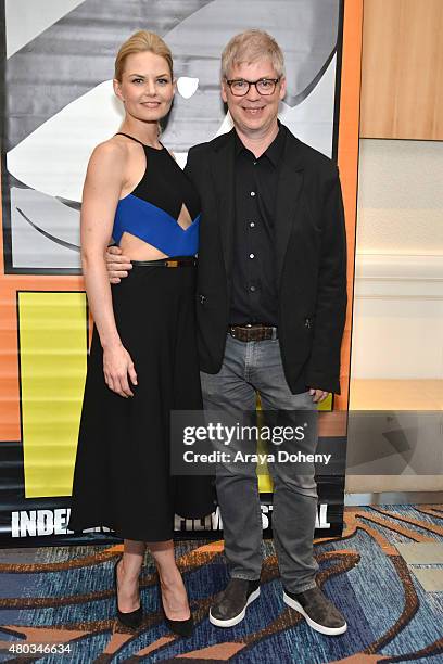 Jennifer Morrison and Chris Peters attend the Comic-Con International 2015 - "To Dust Return" Panel at the Manchester Grand Hyatt on July 10, 2015 in...