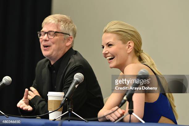 Chris Peters and Jennifer Morrison attend the Comic-Con International 2015 - "To Dust Return" Panel at the Manchester Grand Hyatt on July 10, 2015 in...