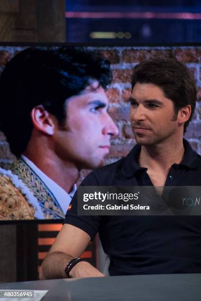 Cayetano Rivera attends 'El Hormiguero' Tv Show on March 24, 2014 in Madrid, Spain.