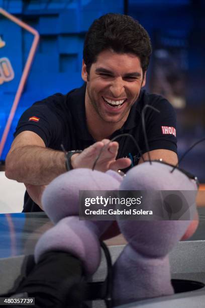 Cayetano Rivera attends 'El Hormiguero' Tv Show on March 24, 2014 in Madrid, Spain.