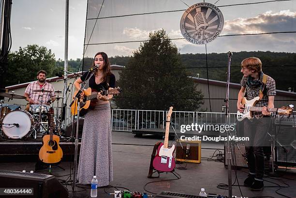 Heather Maloney performs during the Green River Festival 2015 at Greenfield Community College on July 10, 2015 in Greenfield, Massachusetts.