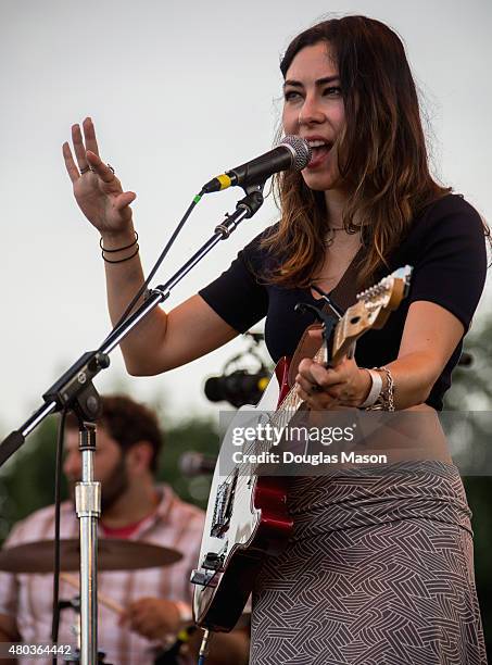 Heather Maloney performs during the Green River Festival 2015 at Greenfield Community College on July 10, 2015 in Greenfield, Massachusetts.