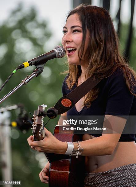 Heather Maloney performs during the Green River Festival 2015 at Greenfield Community College on July 10, 2015 in Greenfield, Massachusetts.