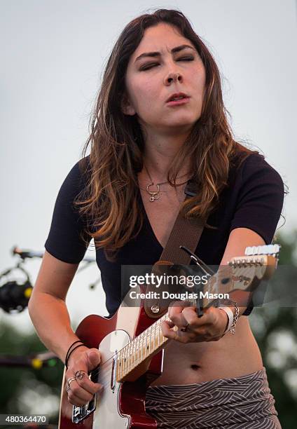 Heather Maloney performs during the Green River Festival 2015 at Greenfield Community College on July 10, 2015 in Greenfield, Massachusetts.