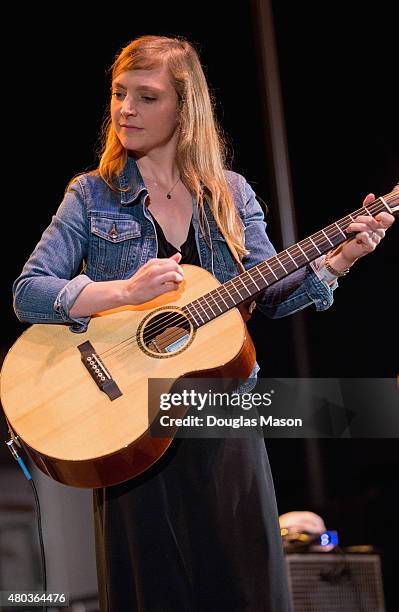 Eilen Jewell performs during the Green River Festival 2015 at Greenfield Community College on July 10, 2015 in Greenfield, Massachusetts.