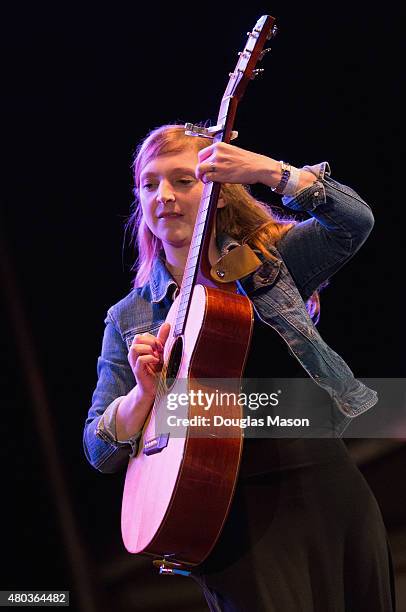 Eilen Jewell performs during the Green River Festival 2015 at Greenfield Community College on July 10, 2015 in Greenfield, Massachusetts.